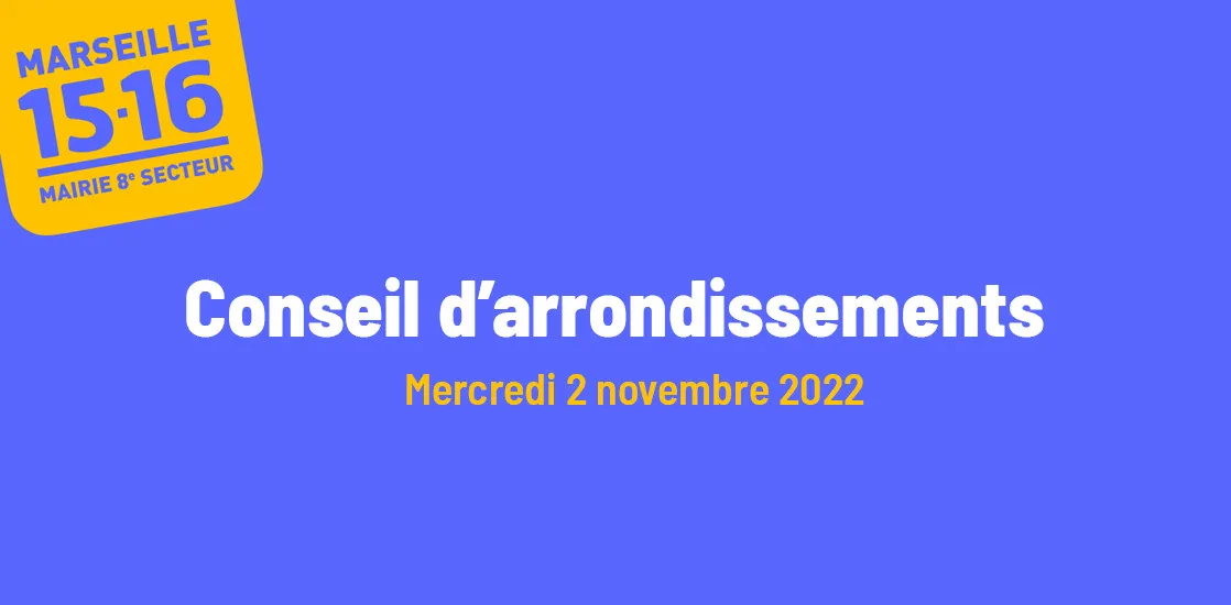  Conseil d'arrondissements du 2 novembre 2022