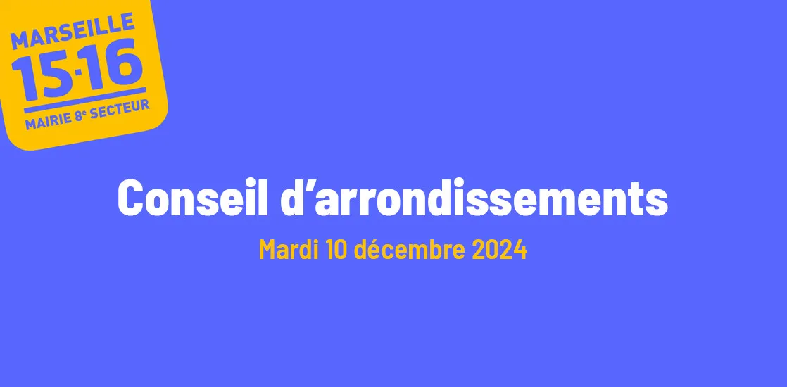 Conseil d’arrondissements du 10 décembre 2024